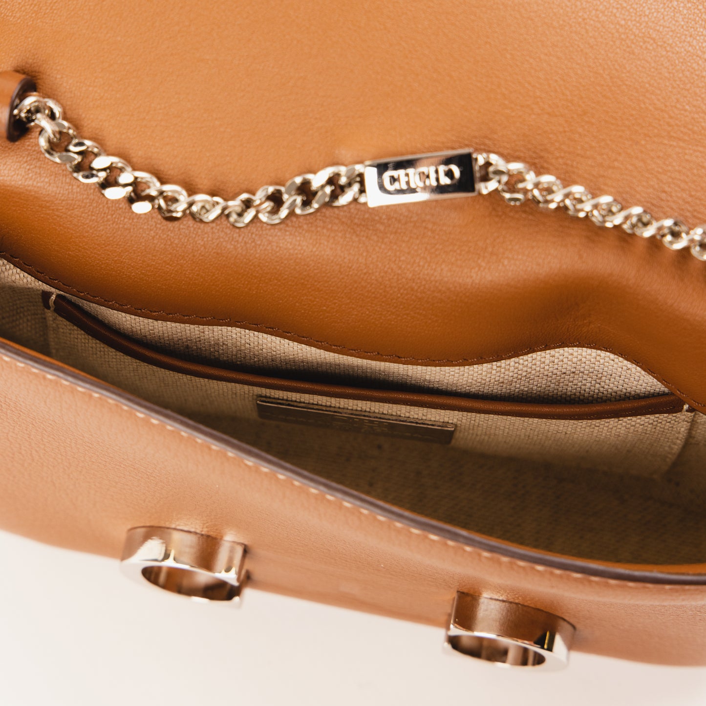 CH Leather Belt/Chain Bag
