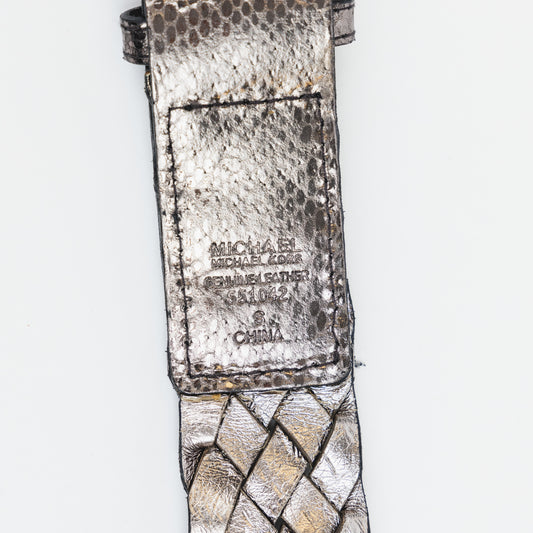 Metallic Braided Belt