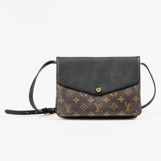 Black Monogram Canvas Twinset Bag