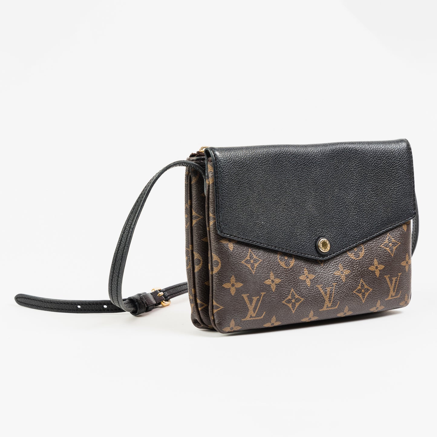 Black Monogram Canvas Twinset Bag