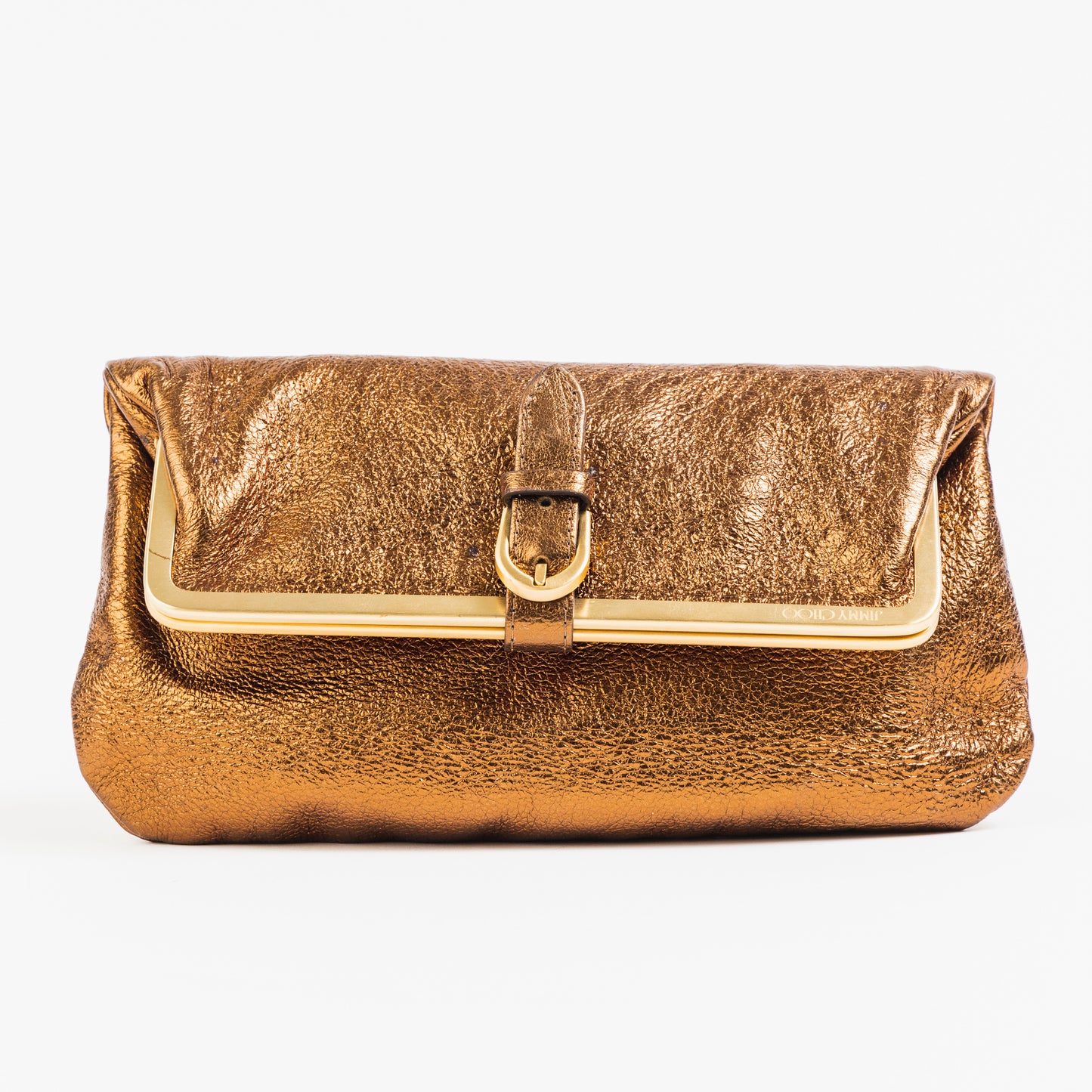 Bronze Leather Clutch