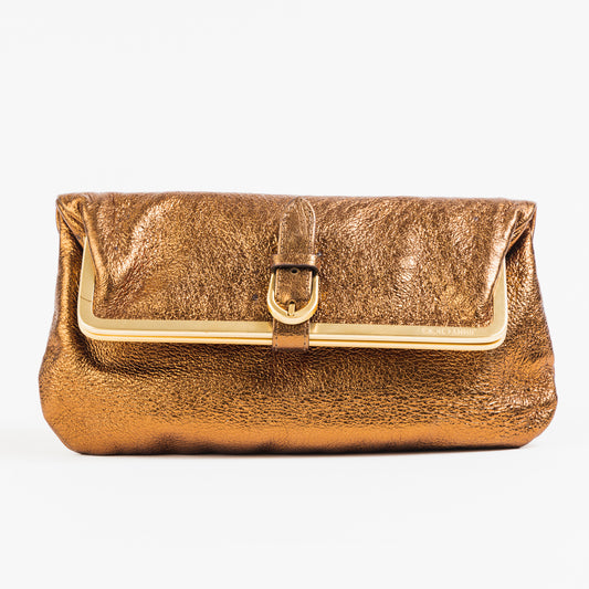 Bronze Leather Clutch