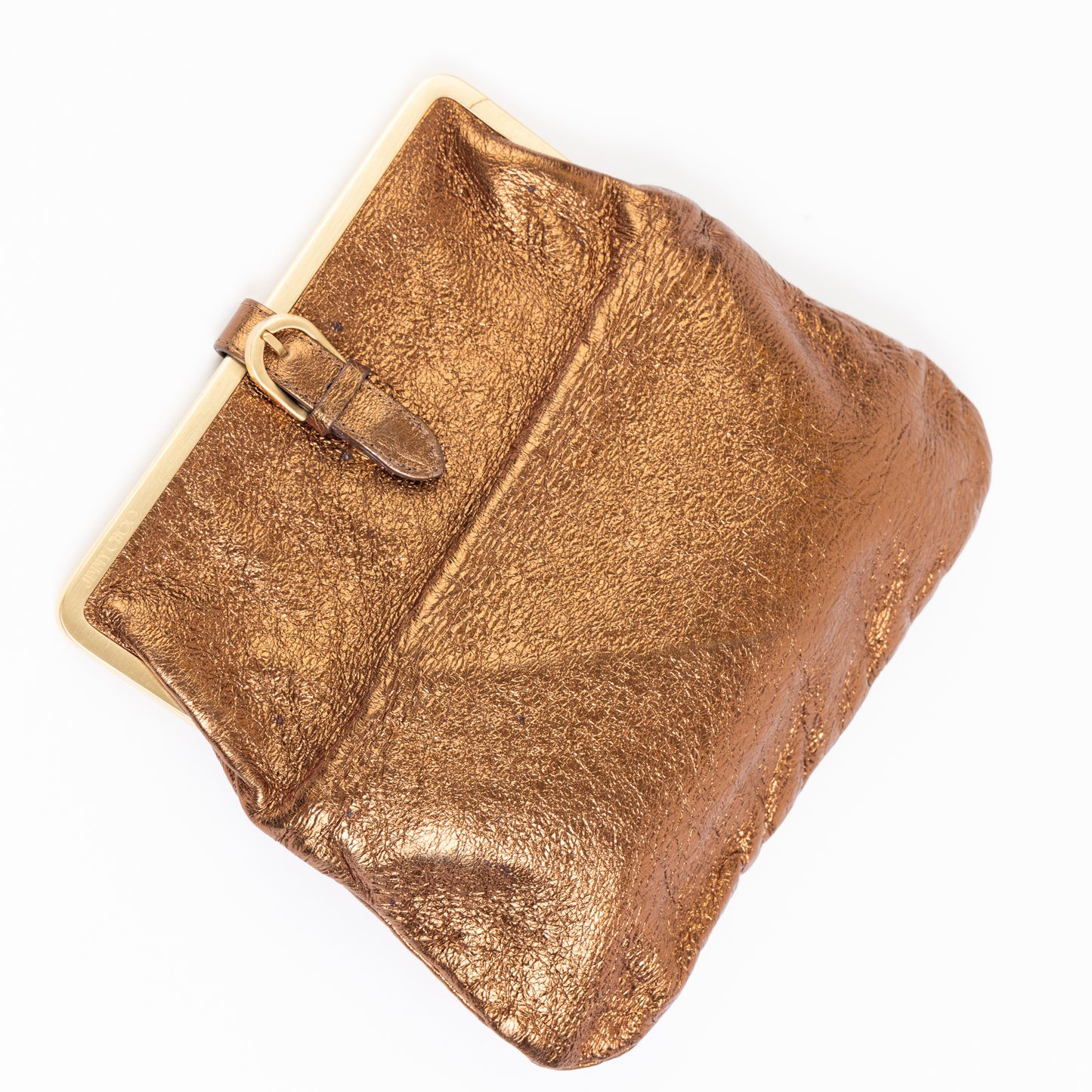 Bronze Leather Clutch