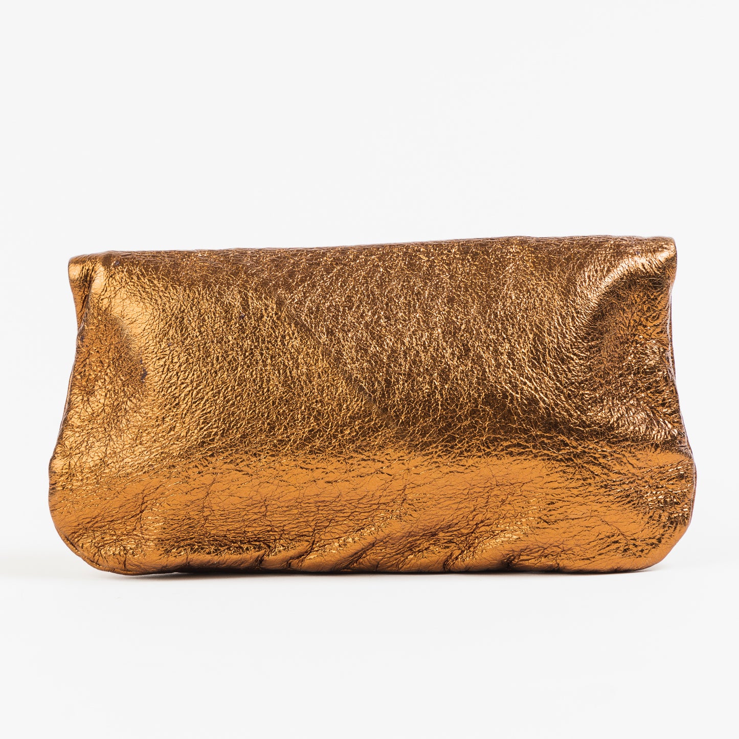 Bronze Leather Clutch