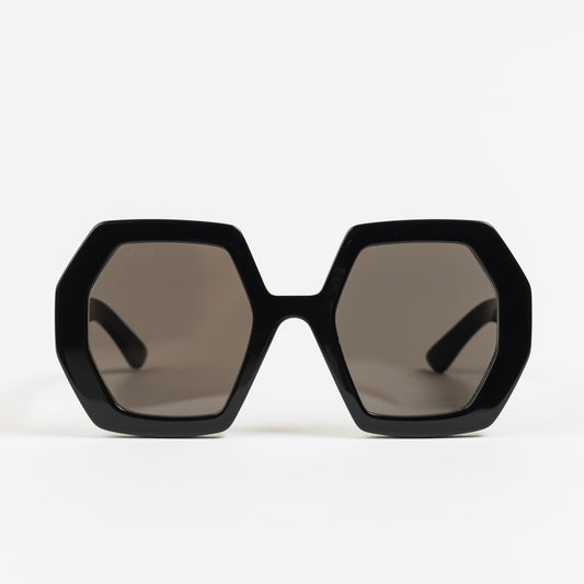 NEW! Hexagon Black Oversized Sunglasses