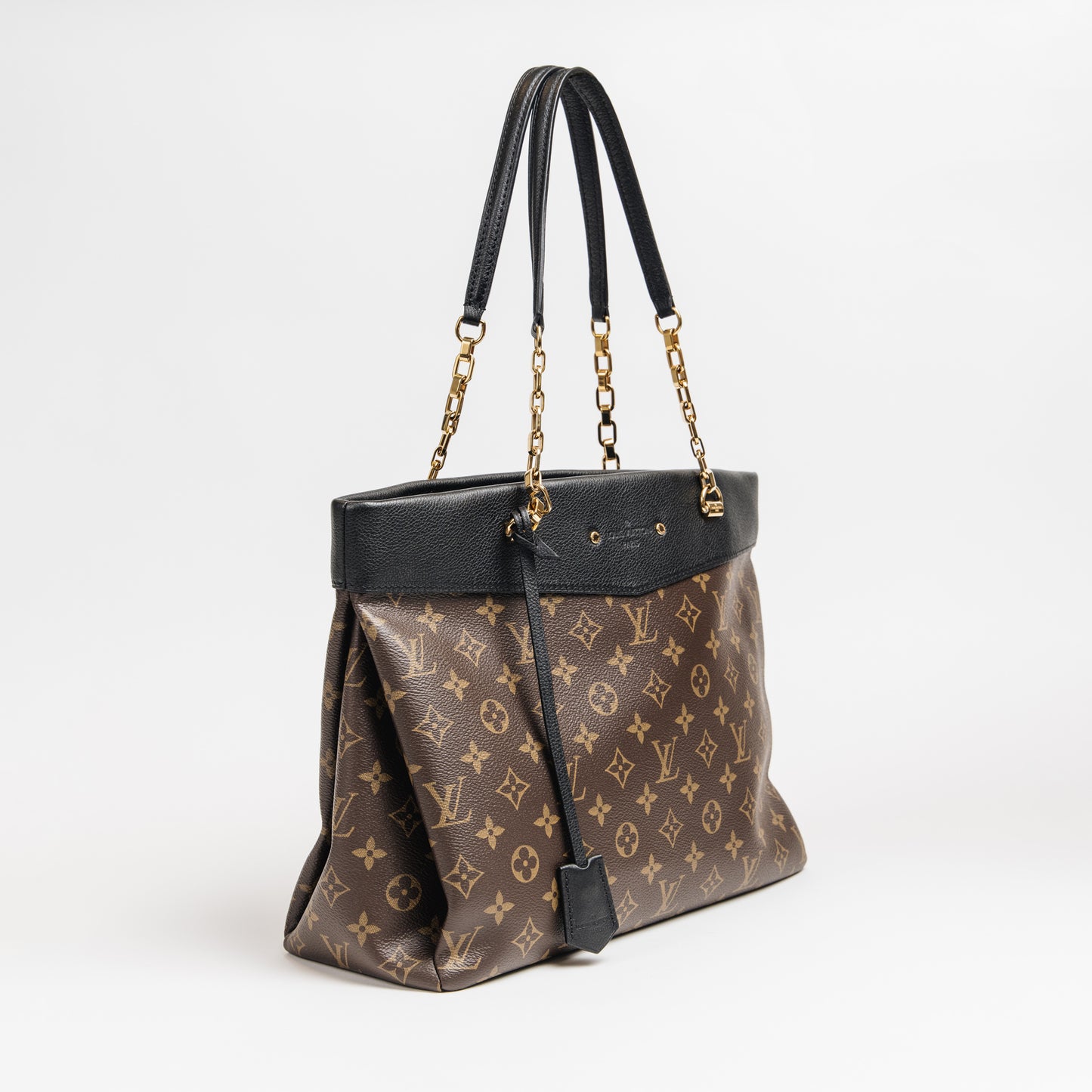 Pallas Chain Monogram Canvas Tote Bag