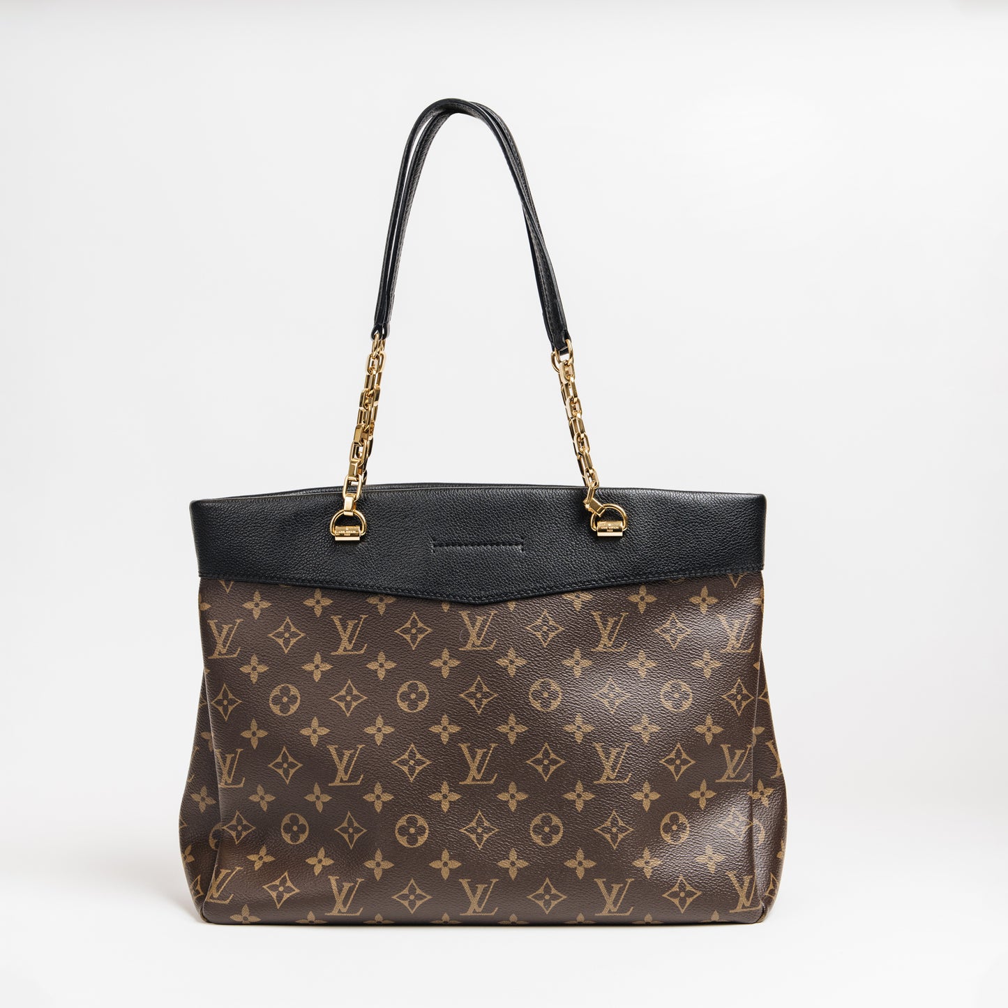 Pallas Chain Monogram Canvas Tote Bag