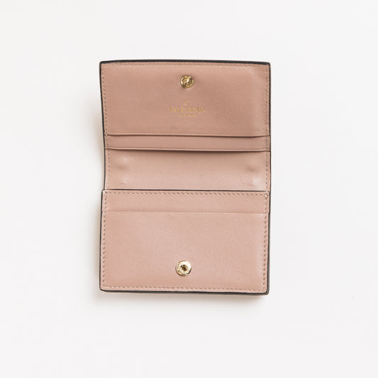 Rockstud Leather Small Wallet