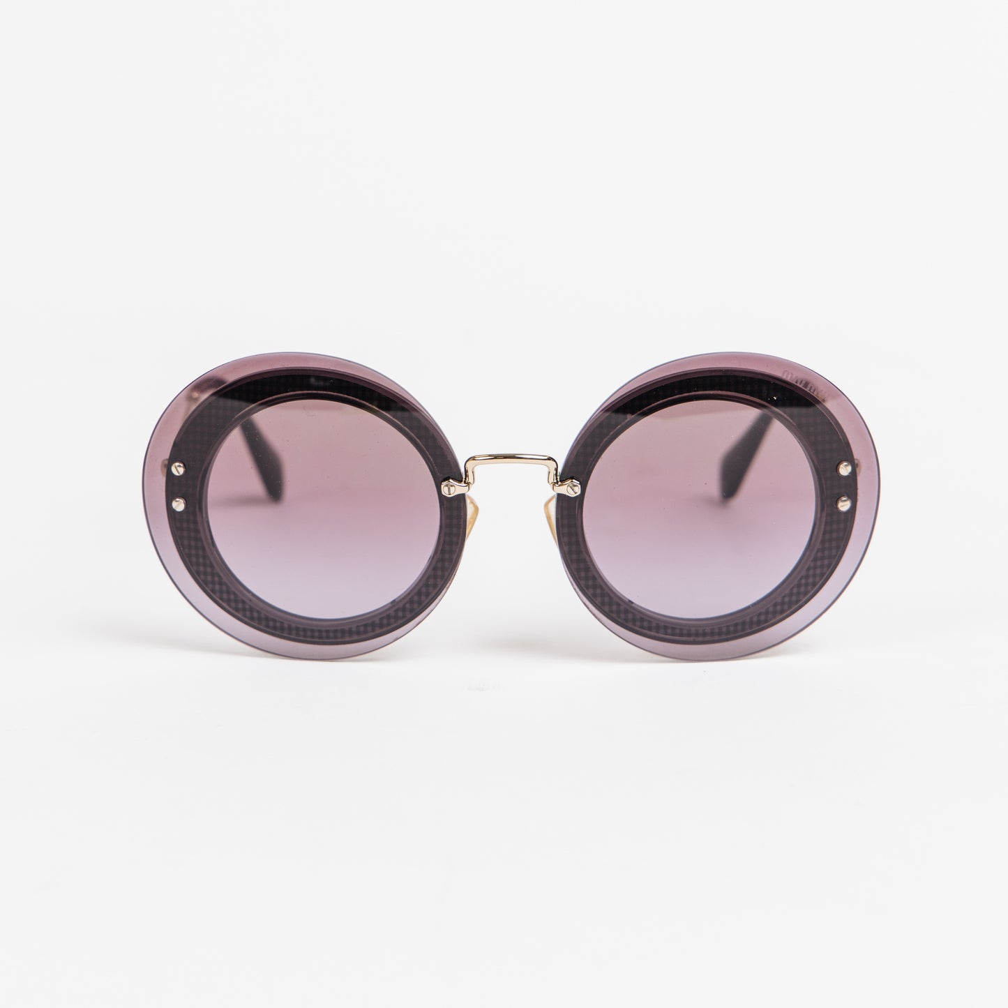 Violet Round Oversized Sunglasses