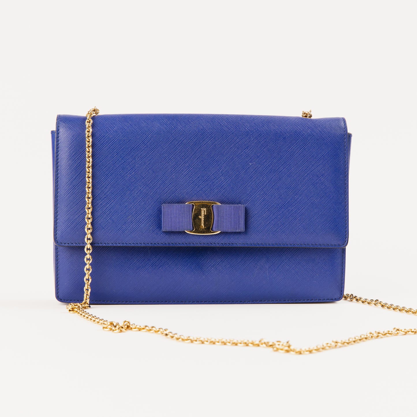 Blue Vara Bow Chain Bag