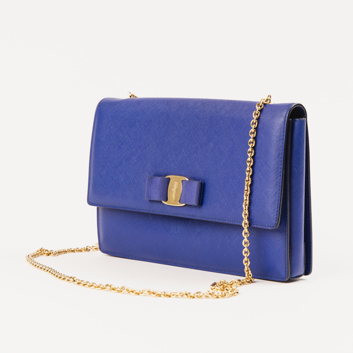 Blue Vara Bow Chain Bag