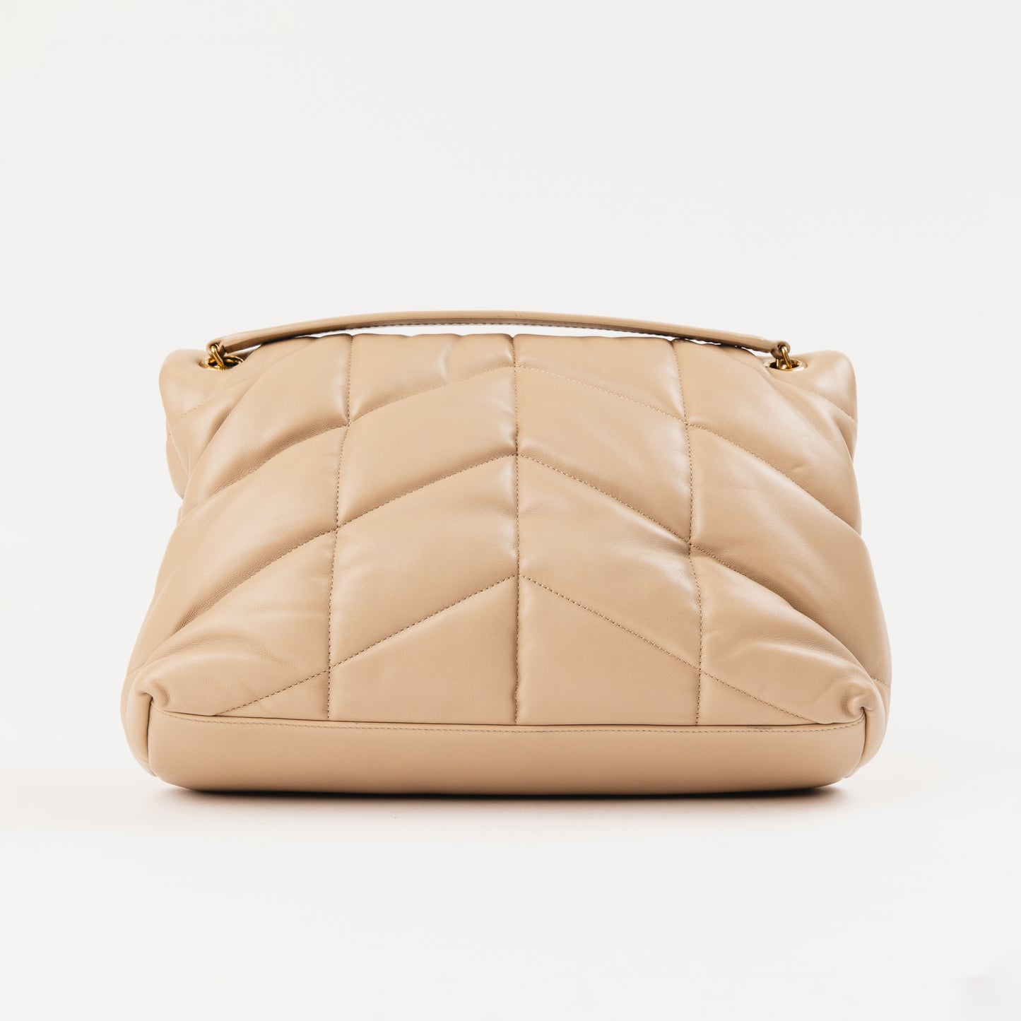 Beige Medium Puffer LouLou Bag