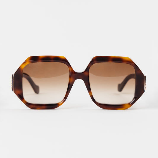 Octagon Tortoiseshell Acetate Sunglasses