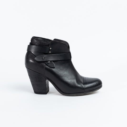 Rag & Bone Black Leather Booties