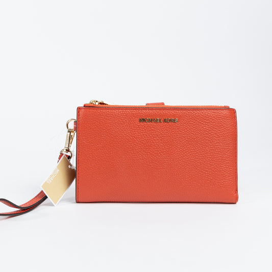 NUEVA! Red Leather Wristlet Wallet