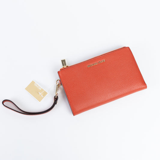 NUEVA! Red Leather Wristlet Wallet