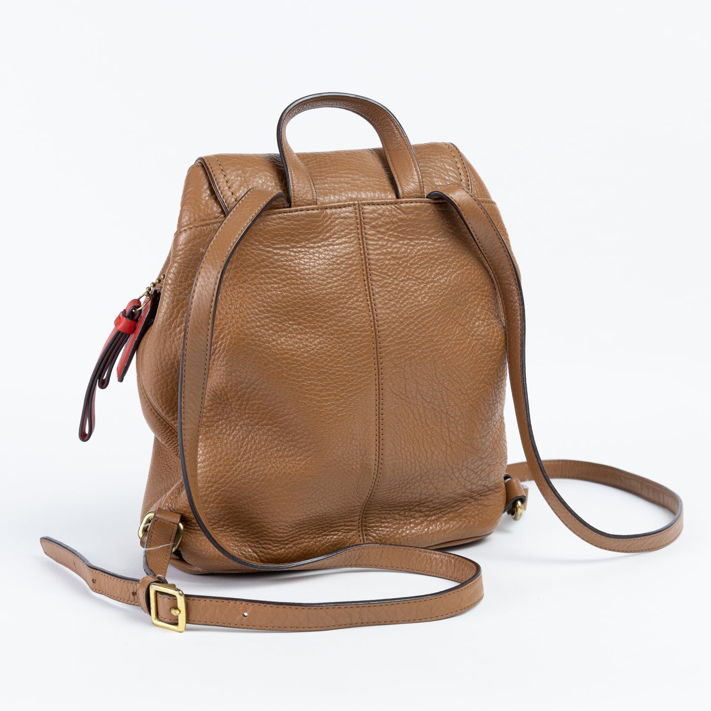 Leather Camel Backpack