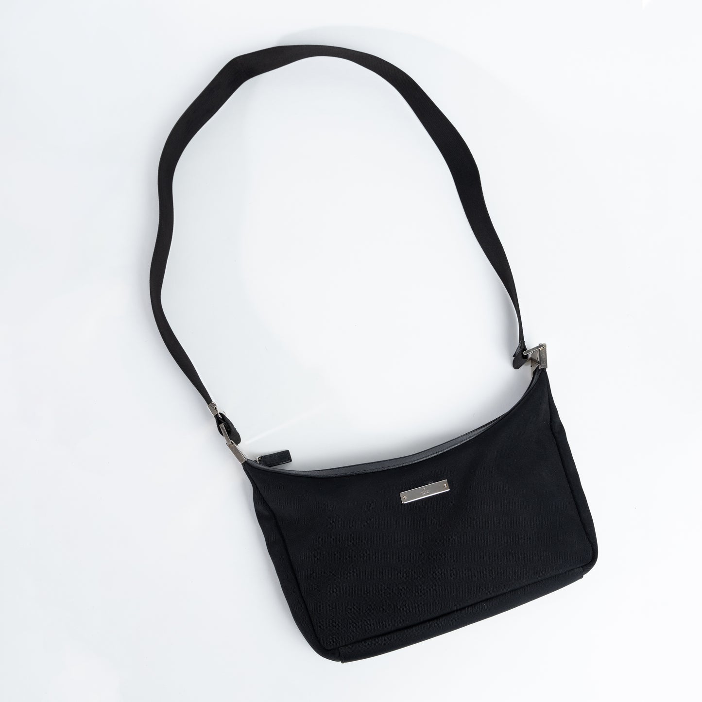 Black Nylon Crossbody Bag