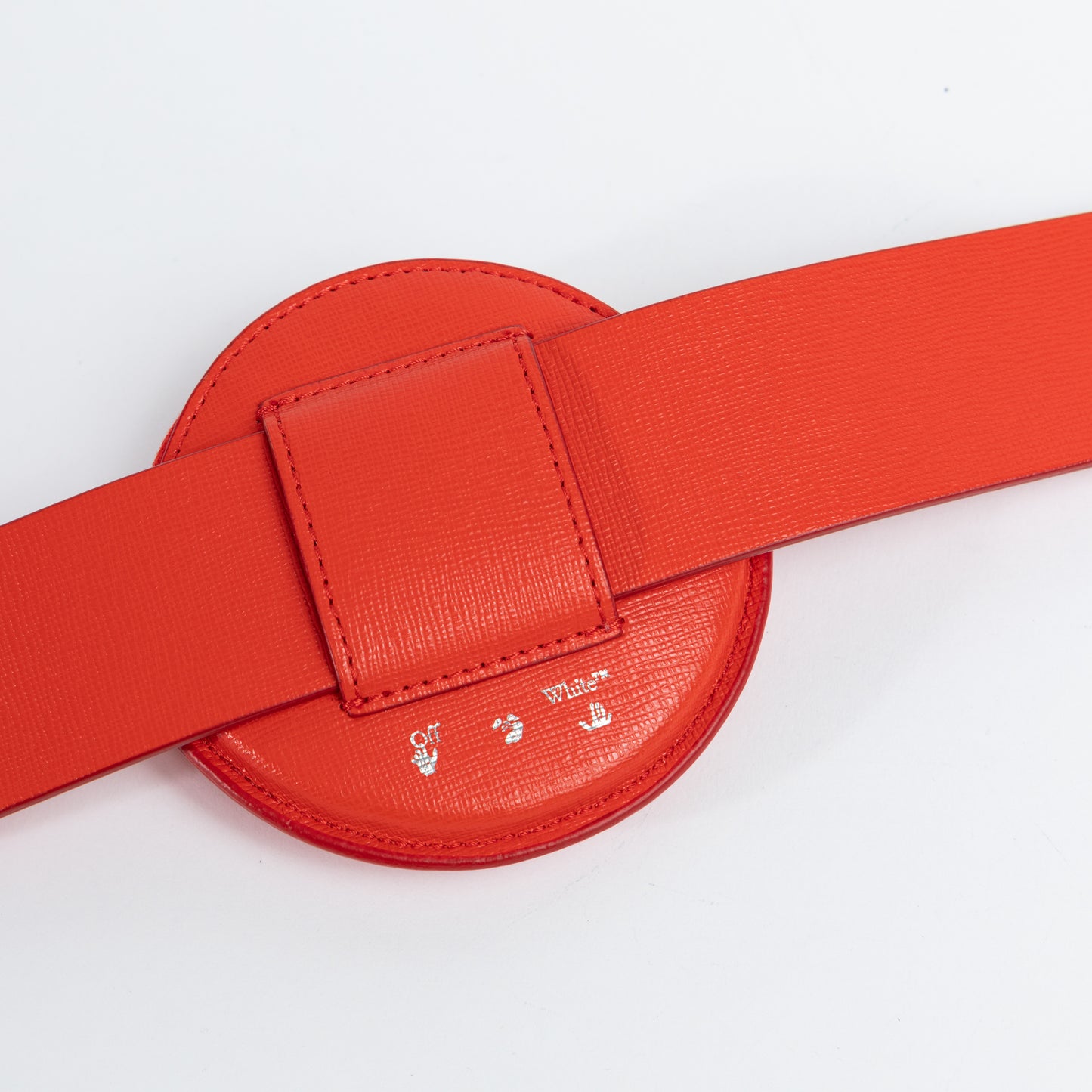 Red Leather Belt Bag