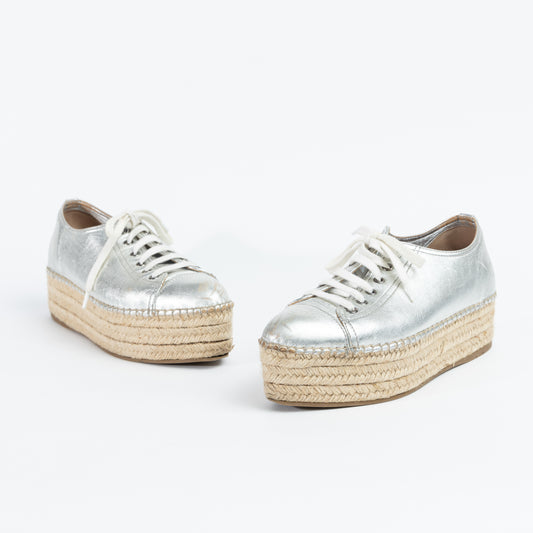 Metallic Espadrille Sneakers