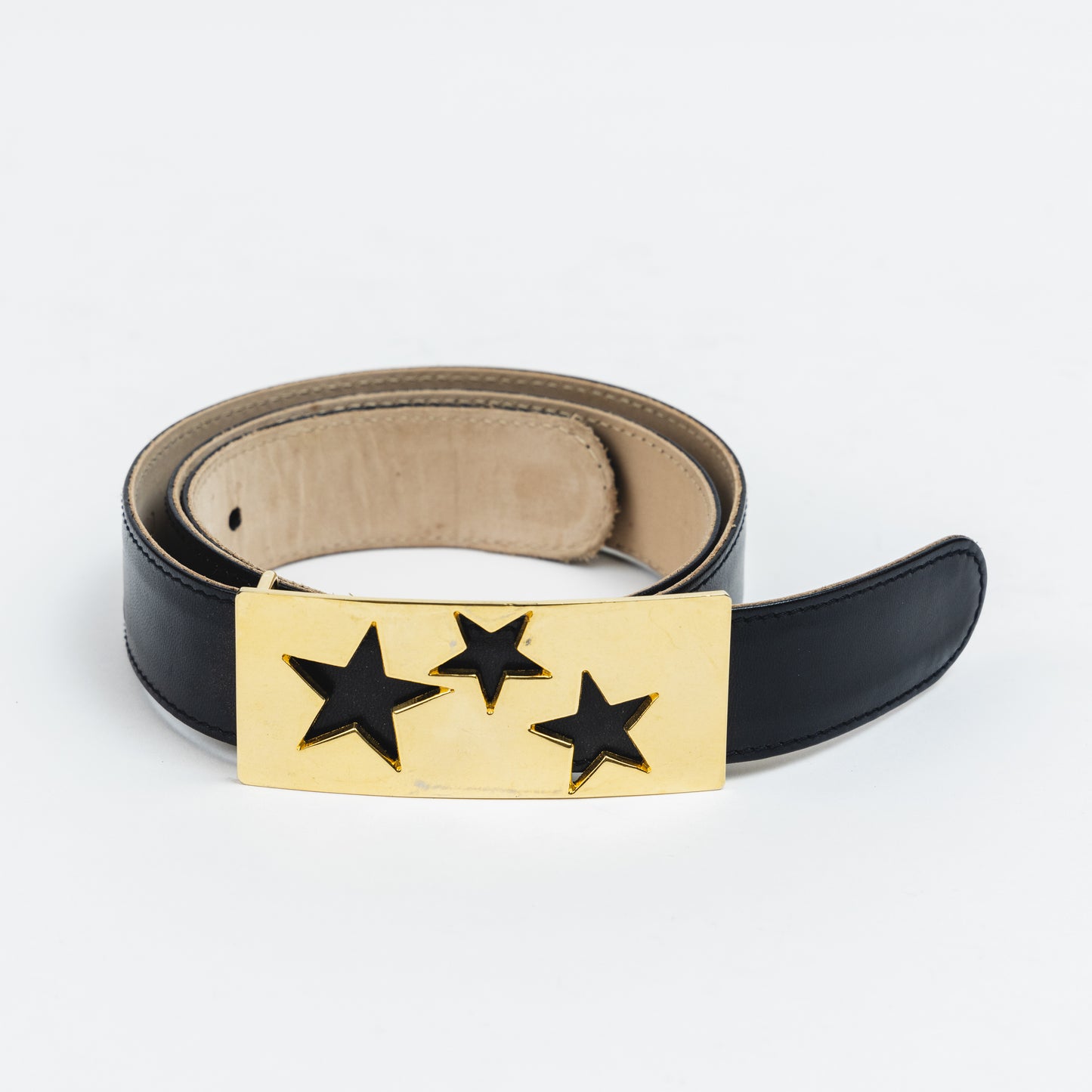 Belt with Gold Buckle and Stars