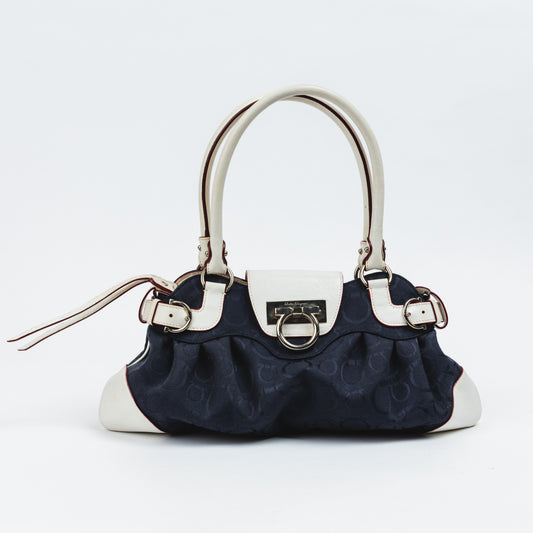 Blue and White Marisa Bag