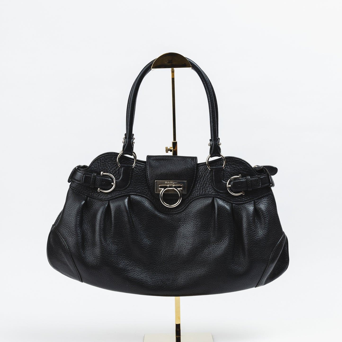 Black Leather Marisa Bag