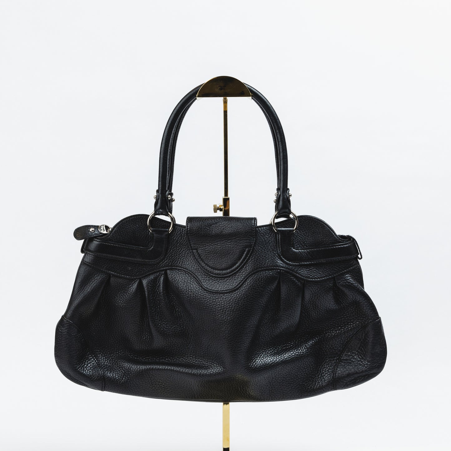 Black Leather Marisa Bag