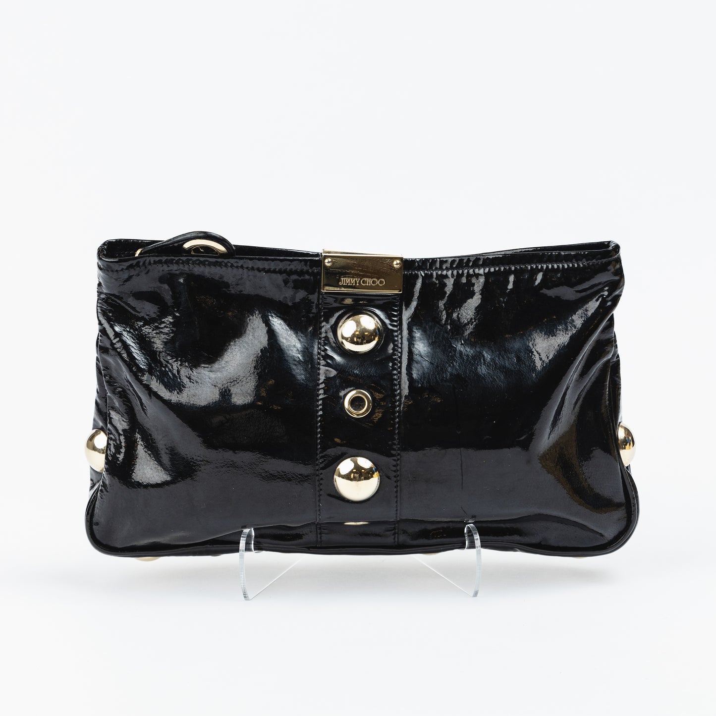 Black Patent Leather Clutch