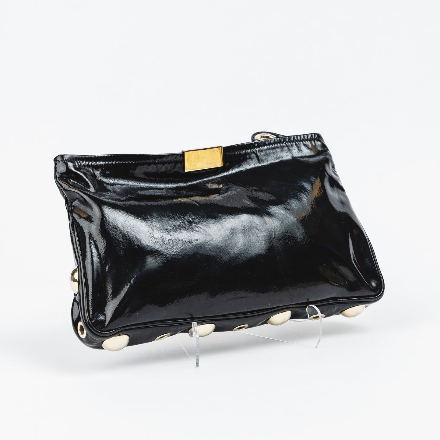 Black Patent Leather Clutch