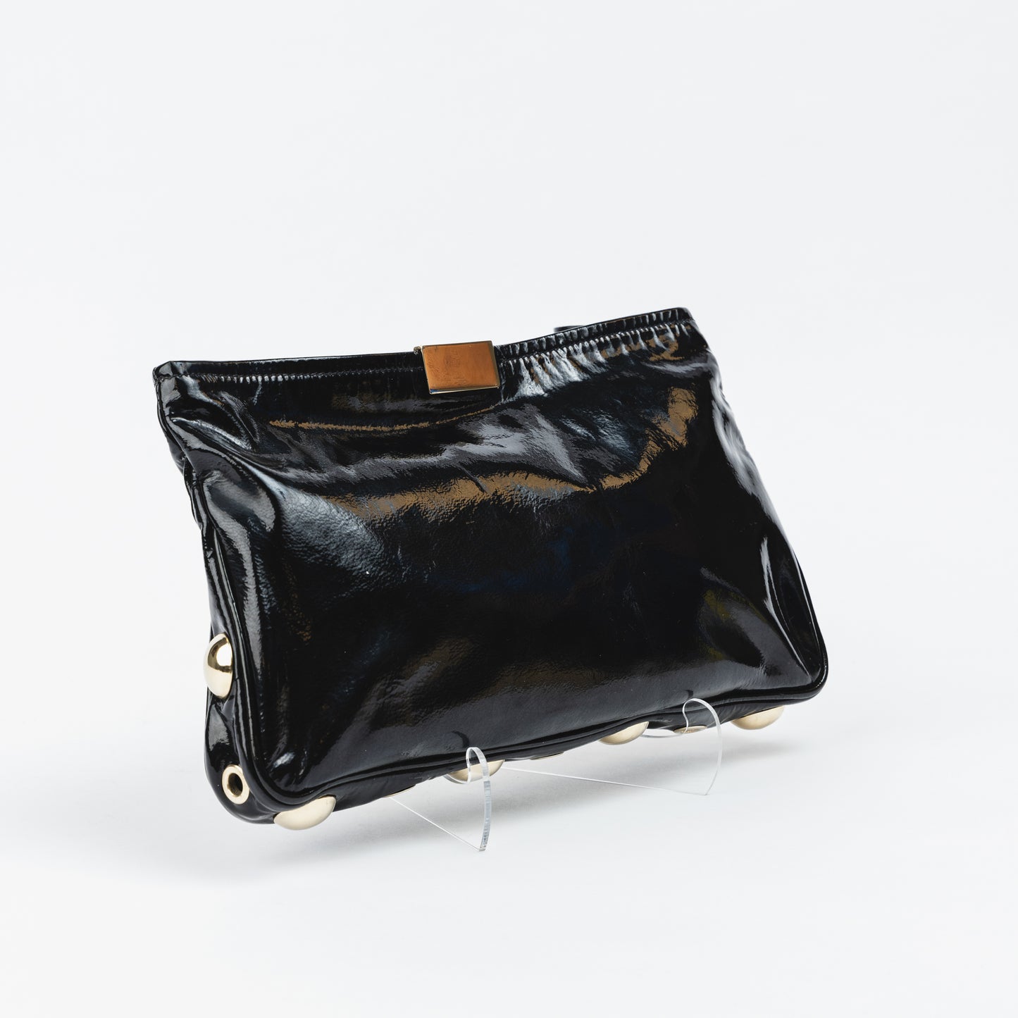 Black Patent Leather Clutch