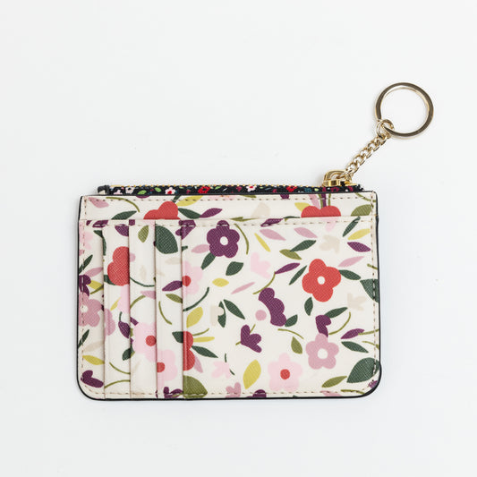 Floral Cardholder with Zip