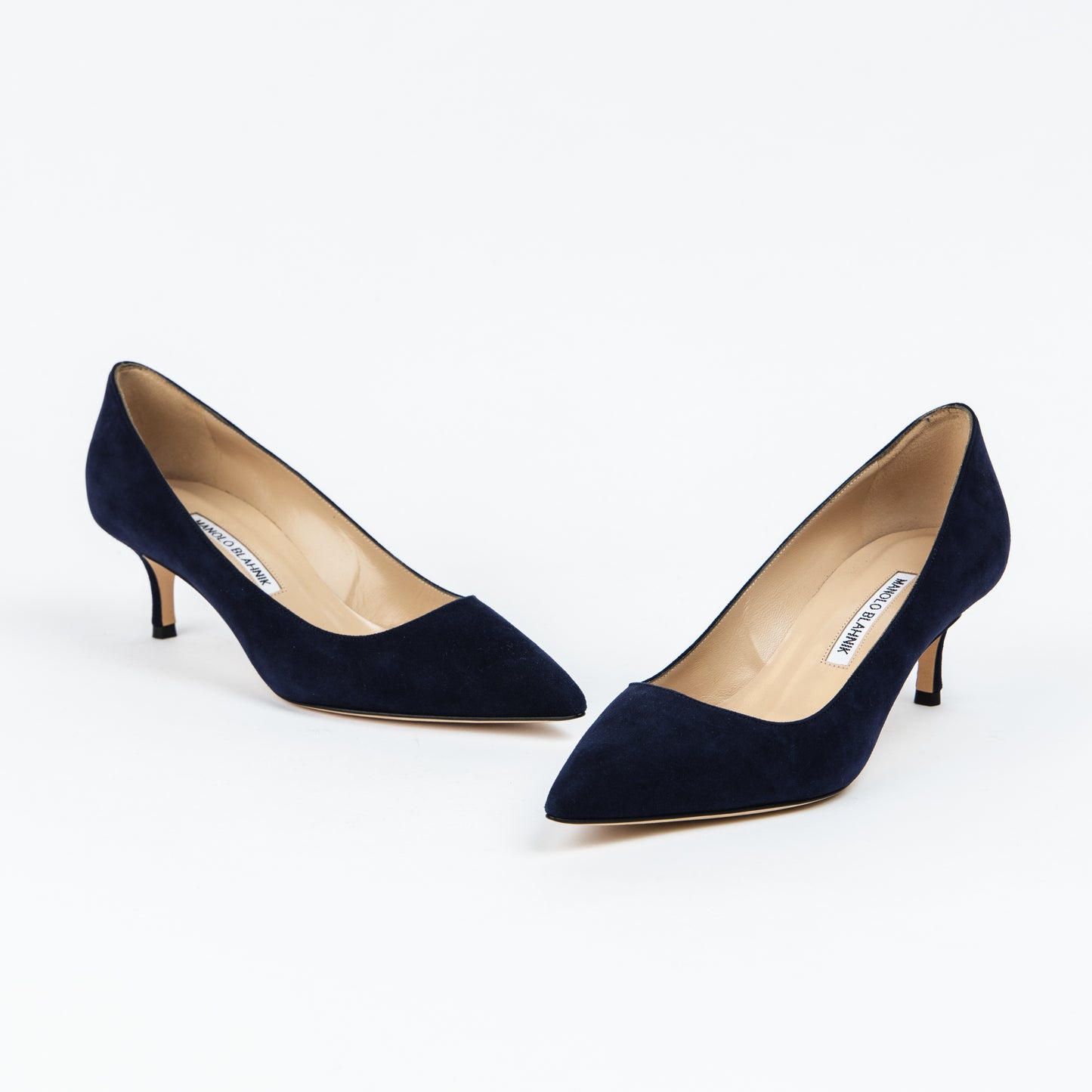 SIN USO! Blue Suede Low Heel Pumps