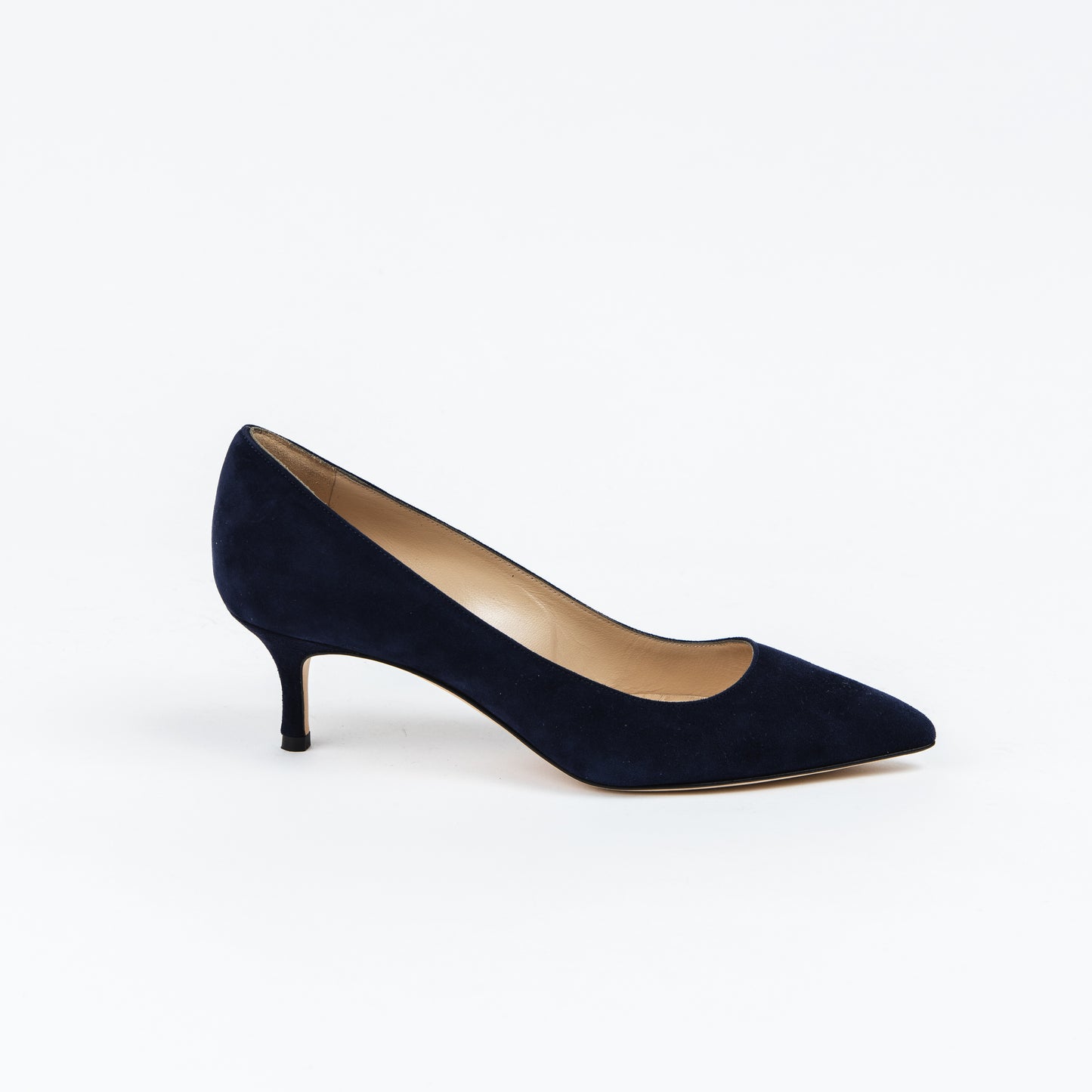 SIN USO! Blue Suede Low Heel Pumps