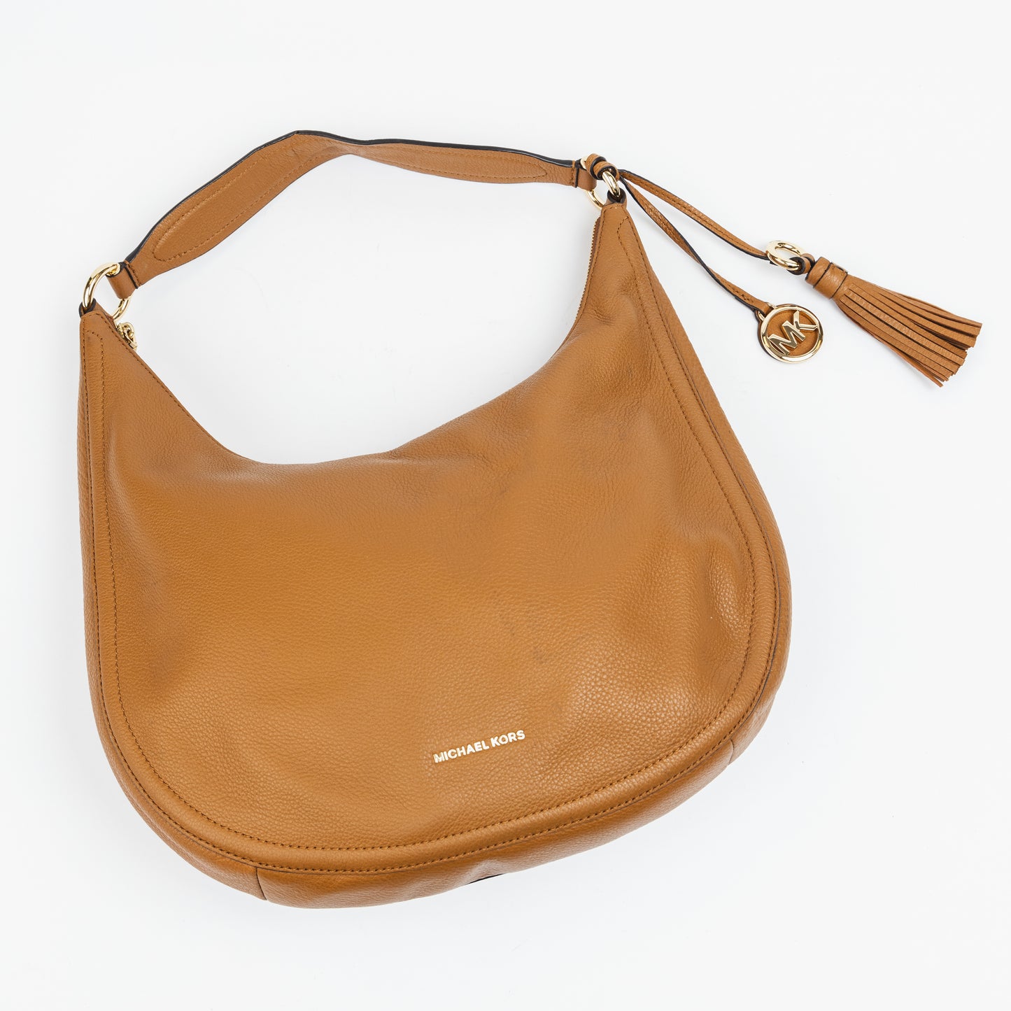 Camel Leather Hobo Bag