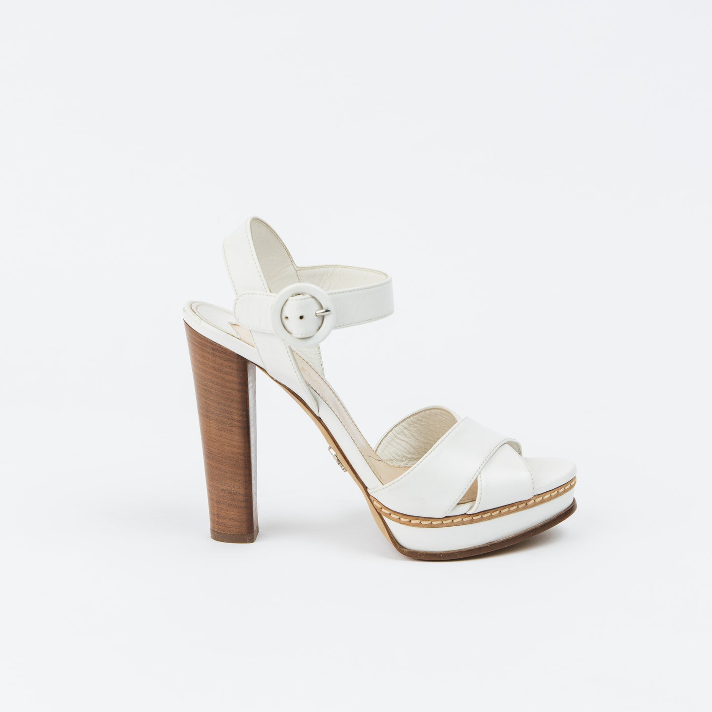 White Leather Sandals