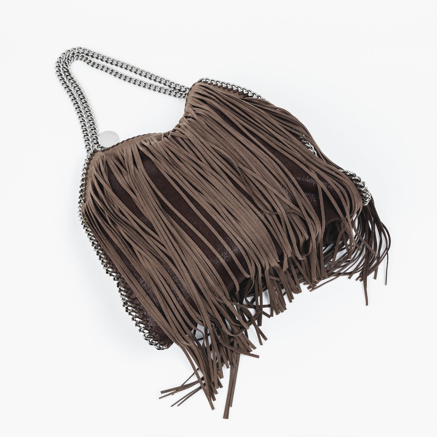 Black Fringe Falabella Tote Bag