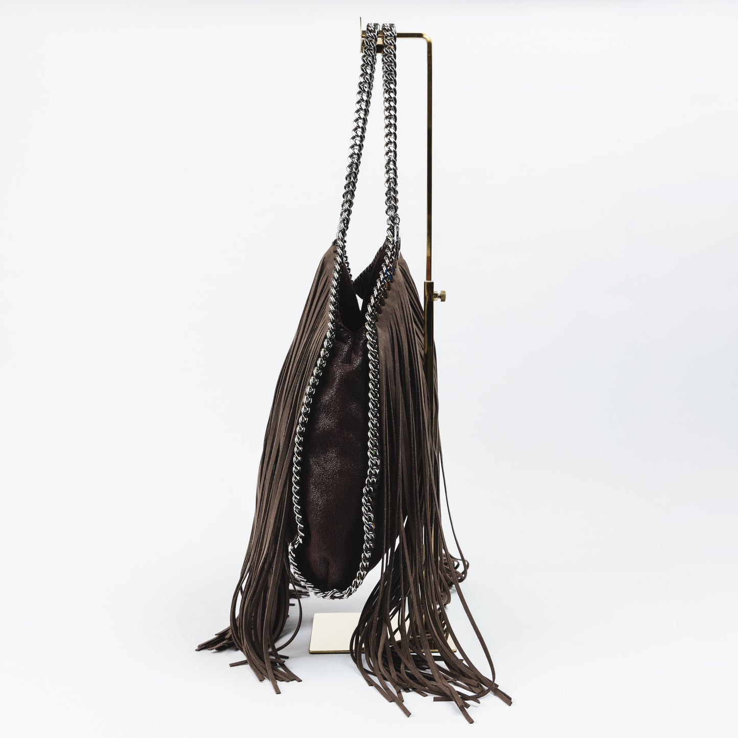 Black Fringe Falabella Tote Bag