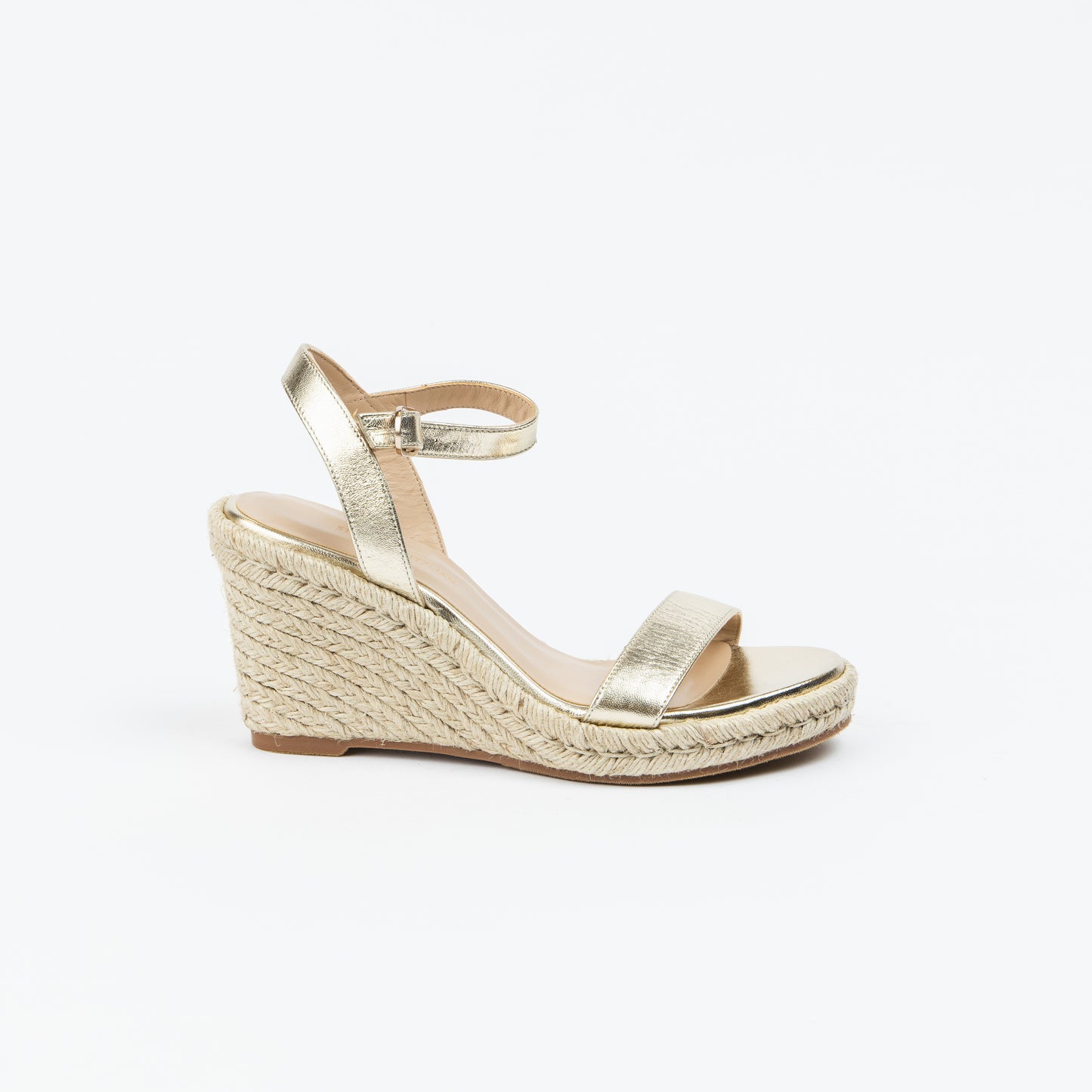 NUEVOS Metallic Espadrille Wedges