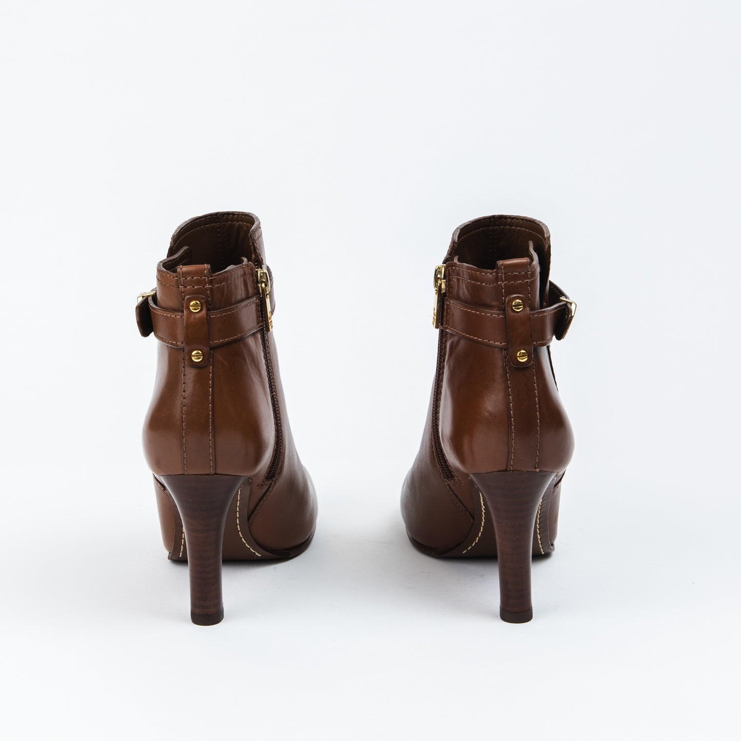 Leather Logo Booties - SOLO 1 USO!