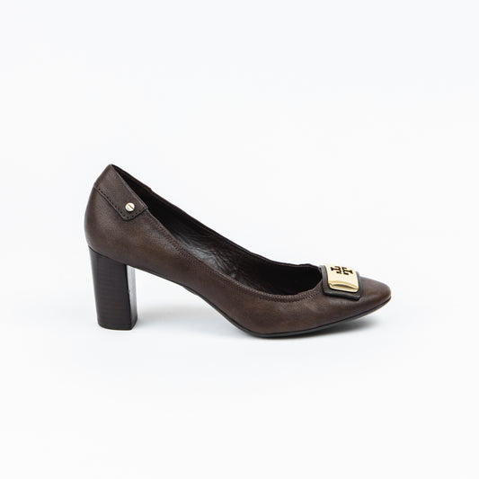 Brown Low Heel Pumps