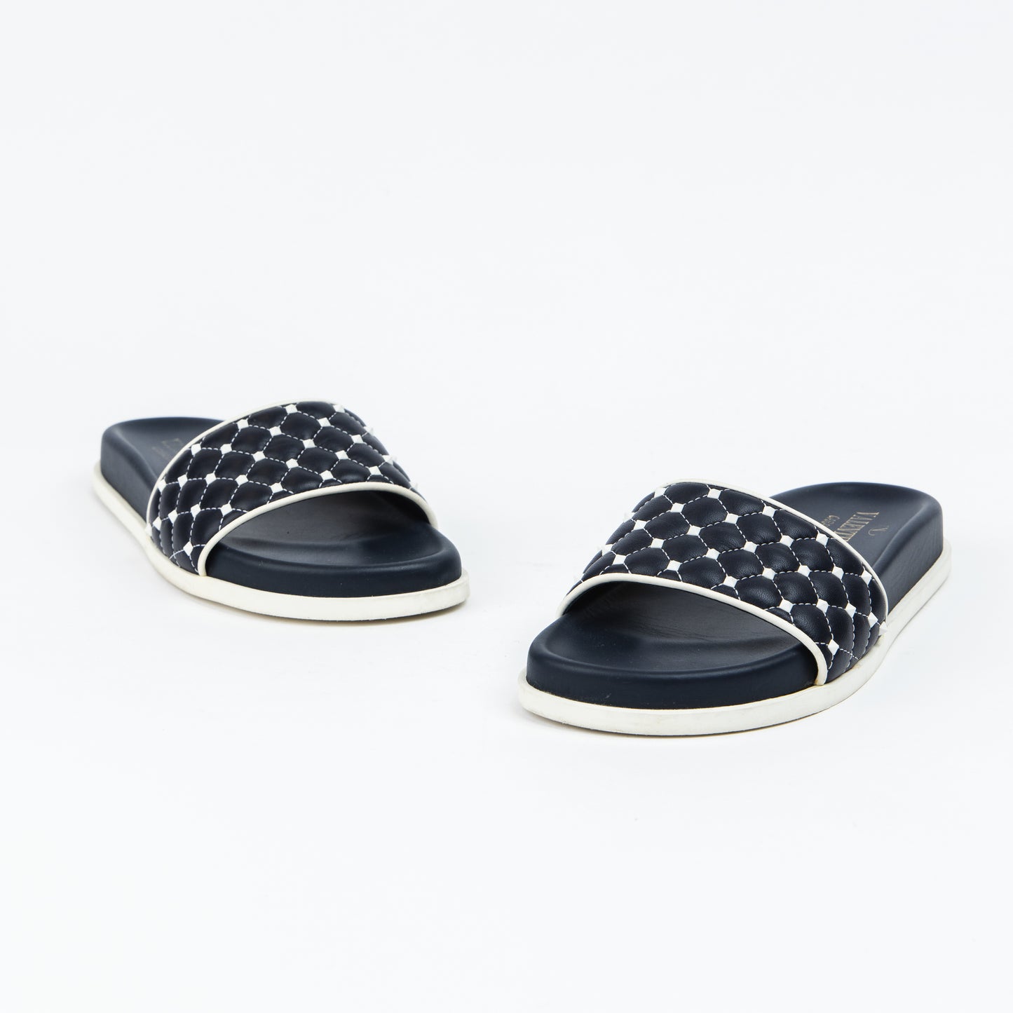 Blue Studded Slides